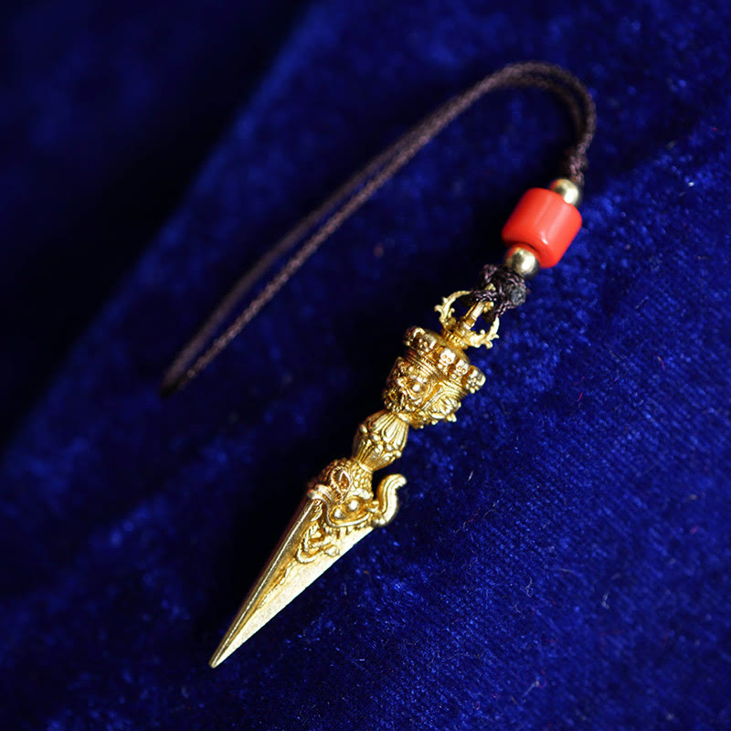 Dorje Vajra Spiritual Pendant|Brass & Copper|47mm Hanging Decoration