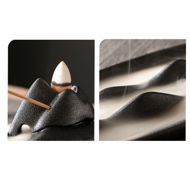 Double Koi Fish Ceramic Incense Burner for Harmony & Healing