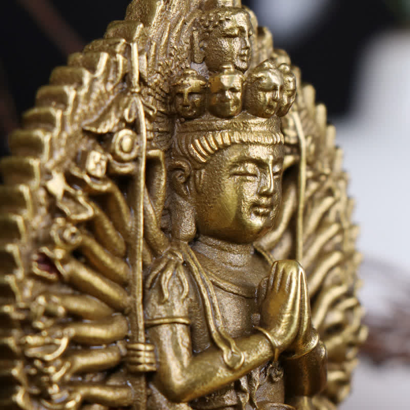 Double-sided Thousand-handed Avalokitesvara Copper Statue