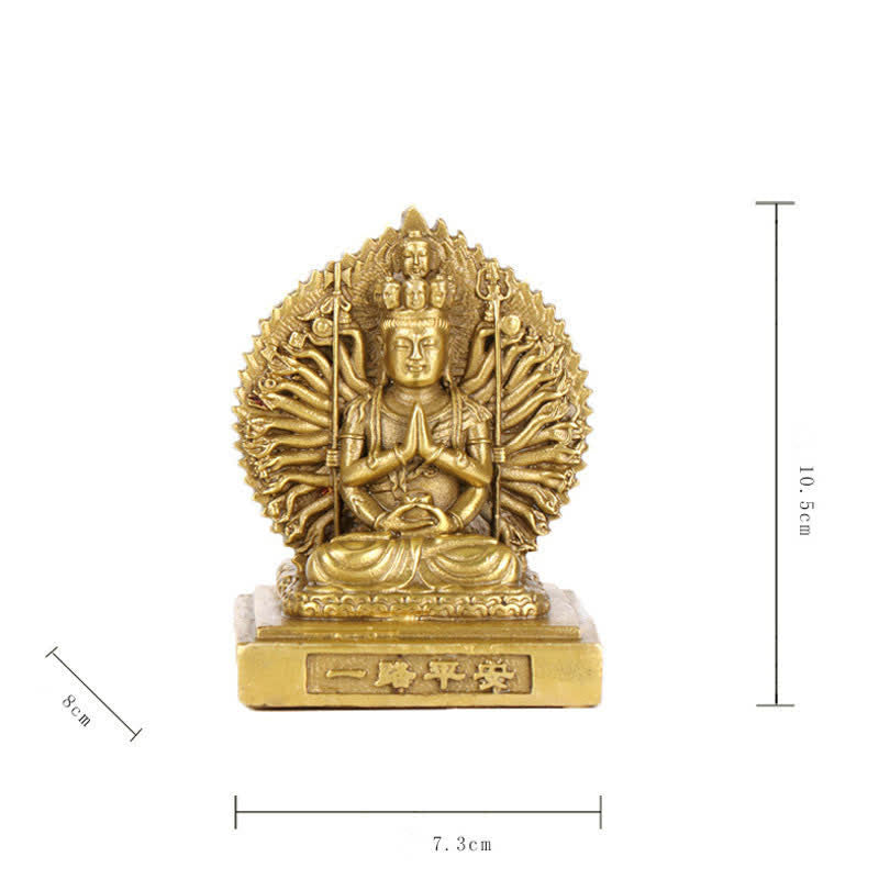 Double-sided Thousand-handed Avalokitesvara Copper Statue