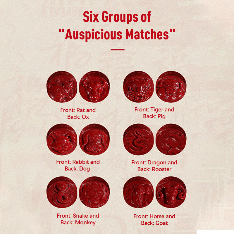 Dragon 16cm Chinese Zodiac Blessing Cinnabar Bracelet