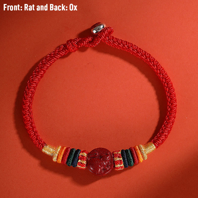 Dragon 16cm Chinese Zodiac Blessing Cinnabar Bracelet