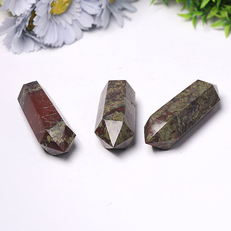 Dragon Blood Stone Double Point Tower 2.4-4.5 in Healing Crystal