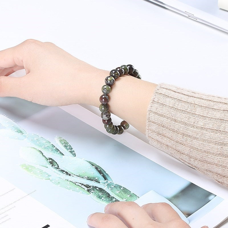 Dragon Bloodstone Bracelet for Strength & Vitality