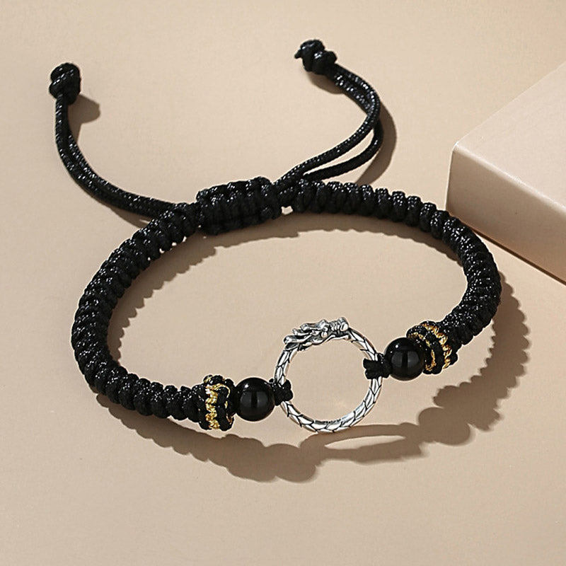 Dragon & Phoenix Peace Buckle Bracelet in 925 Sterling Silver | Balance & Luck