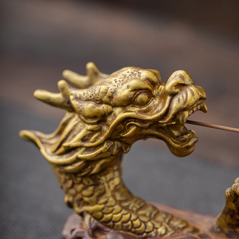 Dragon Protection Ceramic Incense Burner | Healing Sounds