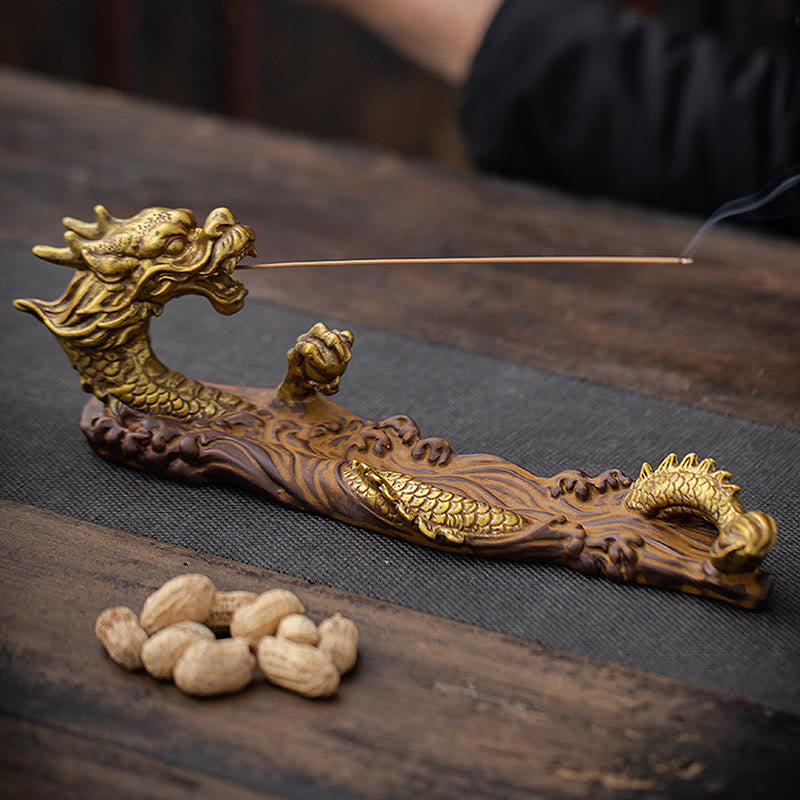 Dragon Protection Ceramic Incense Burner | Healing Sounds