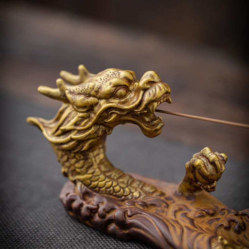 Dragon Protection Ceramic Incense Burner | Healing Sounds