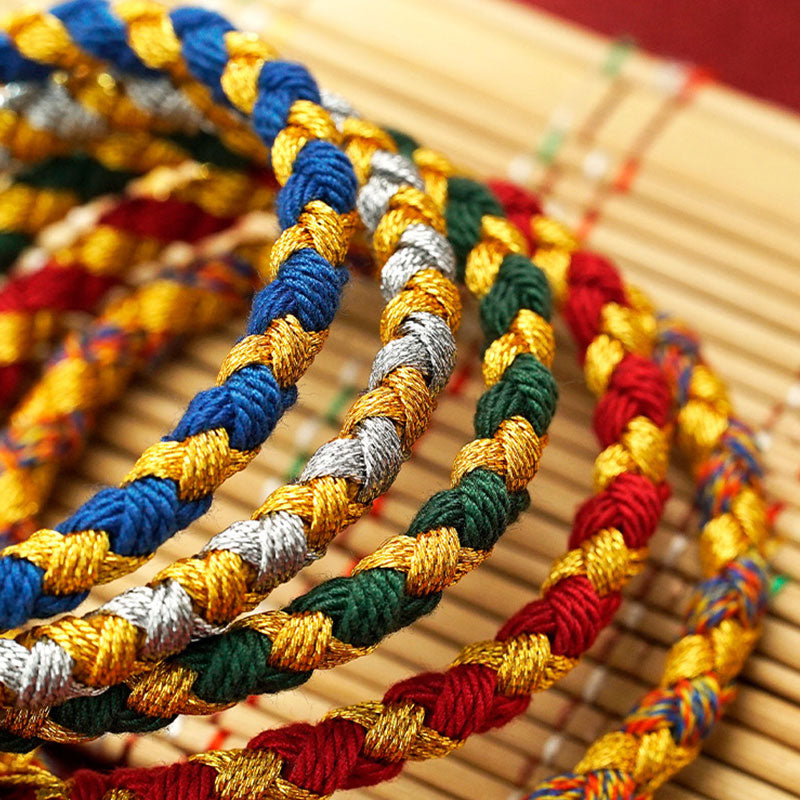 Dragon Scale Luck Bracelet with Five Gods of Wealth