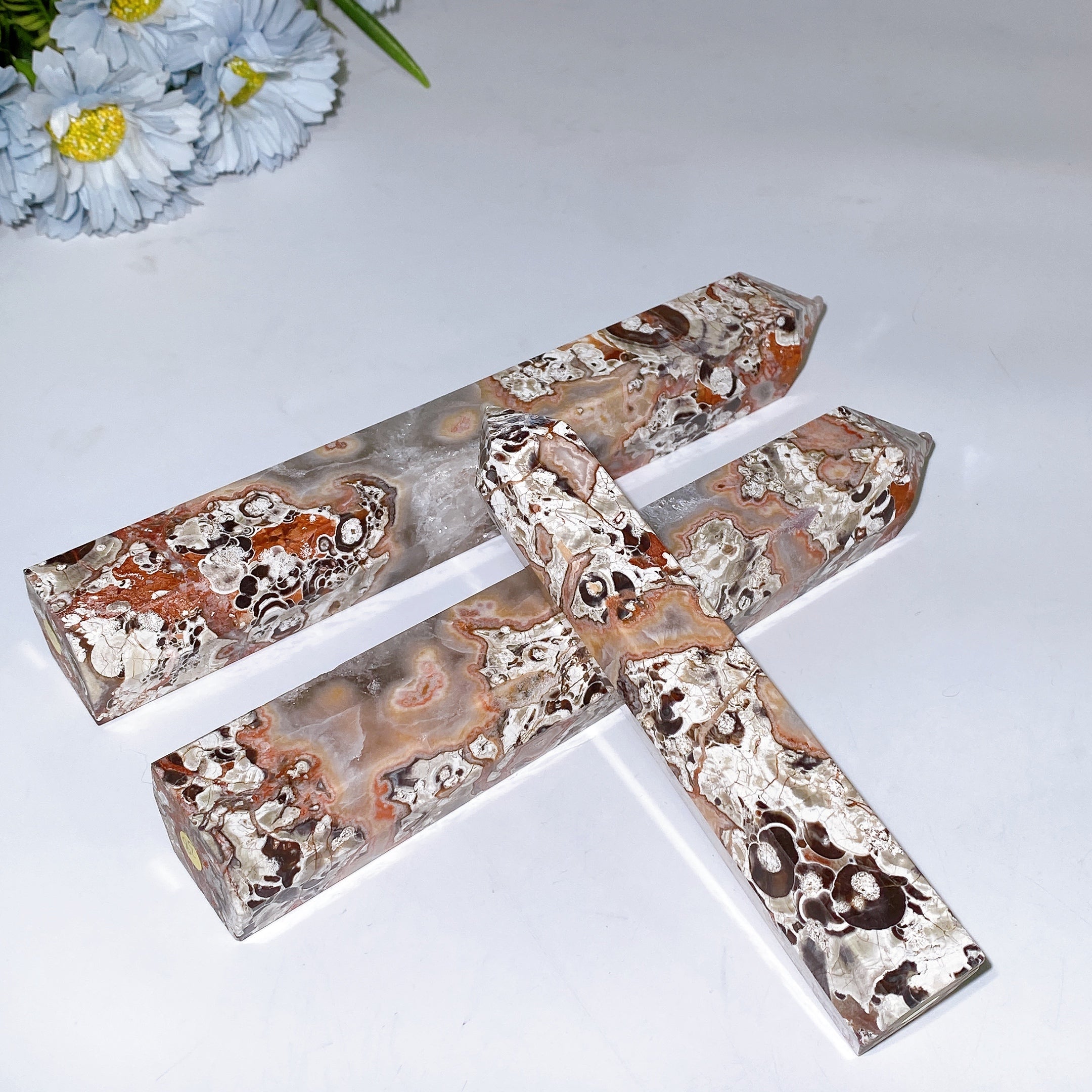 Druzy Agate Crystal Tower 15-30cm for Healing Energy