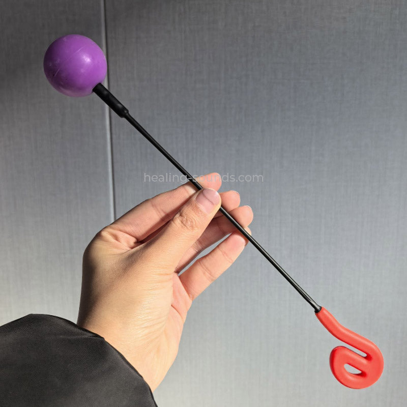 Dual-Ended Silicone Gong Mallet with E Shape and Ball