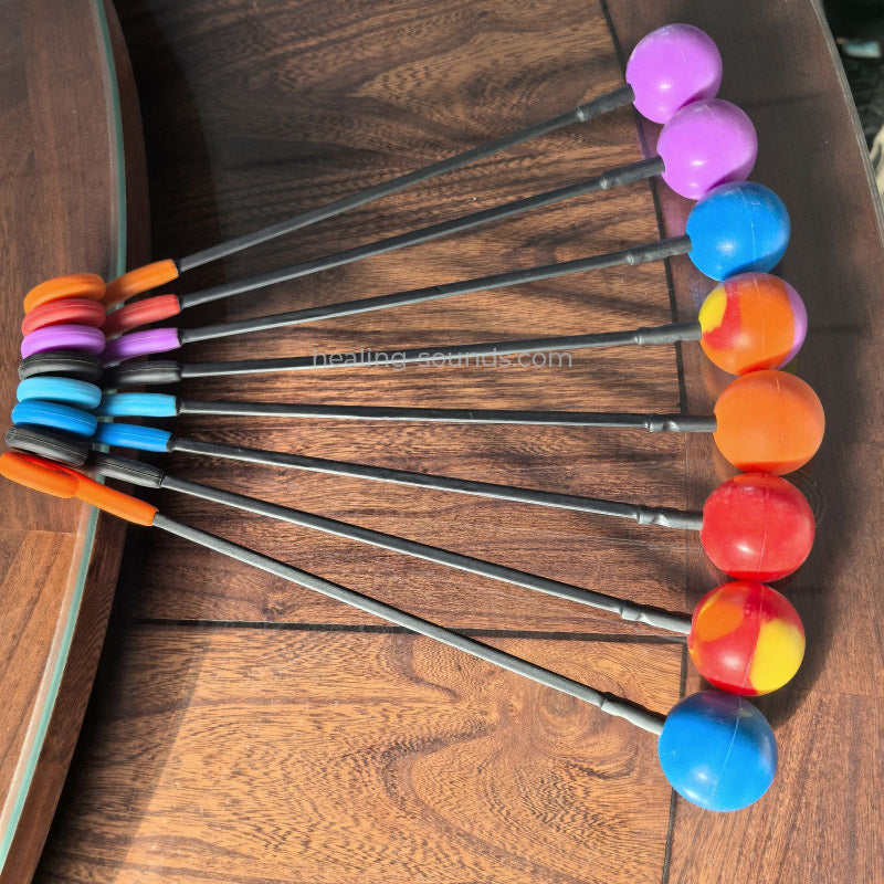 Dual-Ended Silicone Gong Mallet with E Shape and Ball