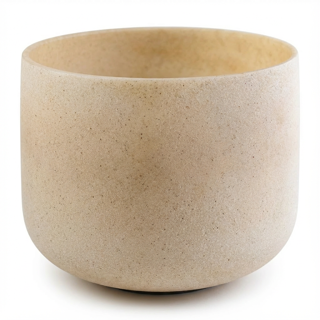 E Note Tea Topaz Gemstone Fusion Crystal Singing Bowl