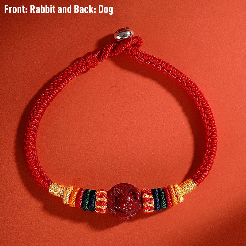 Dragon Cinnabar Bracelet 16cm | Chinese Zodiac Protection