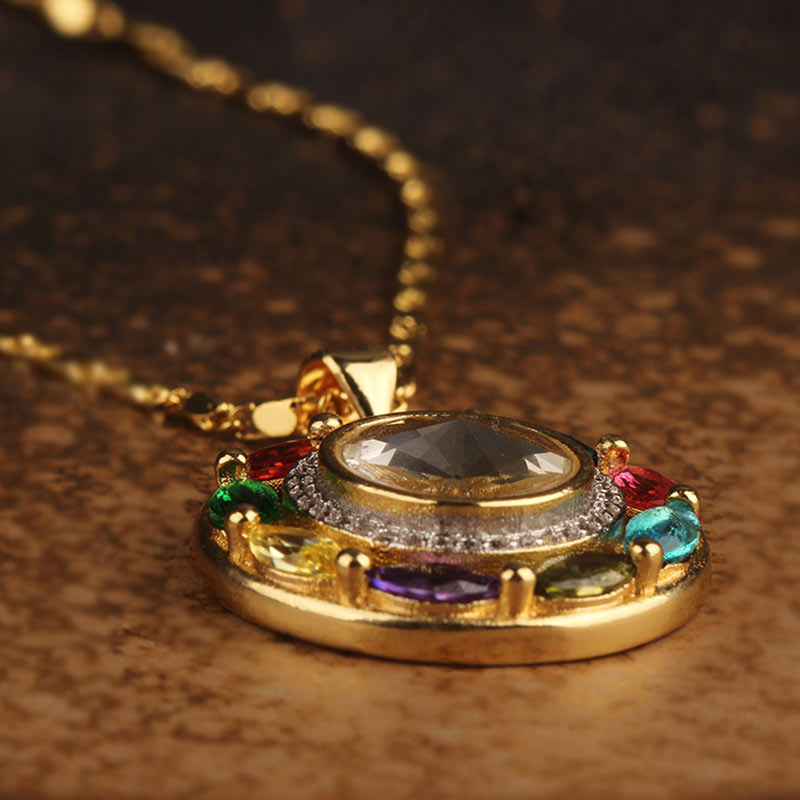 Copper Zircon Wealth Luck Bracelet Necklace | Spiritual Jewelry