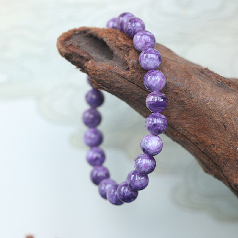 8mm Amethyst Healing Positive Transformation Bracelet