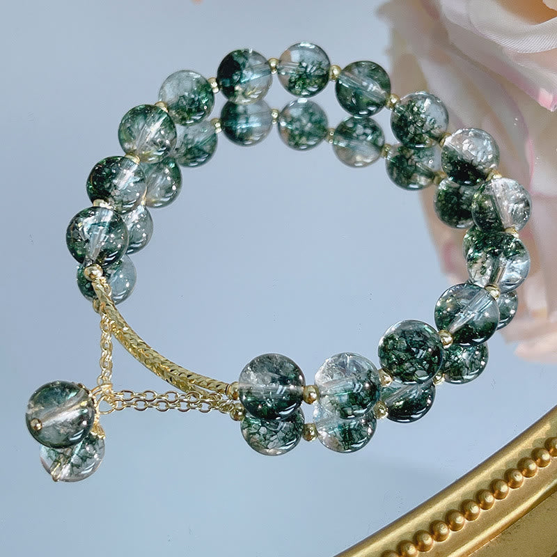 Green Phantom 14K Gold Confidence Charm Bracelet