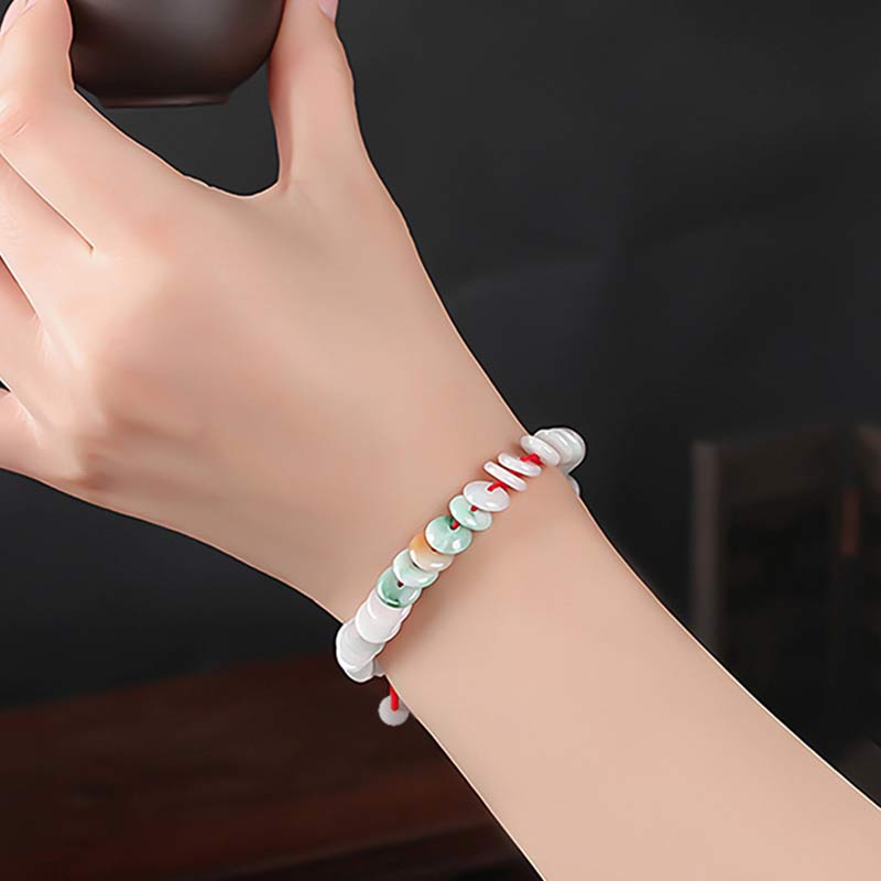 Adjustable Jade Red String Lucky Bracelet 14-20cm