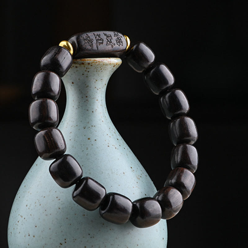 12mm Ebony Wood Lucky Balance Spiritual Bracelet