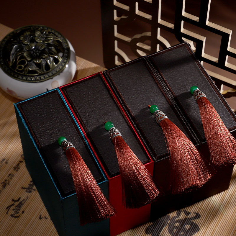 Zen Decor Vintage Lotus Jewelry Storage Box with Tassels