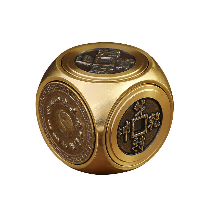 Four Beasts Feng Shui Yin Yang Brass Coin Decor