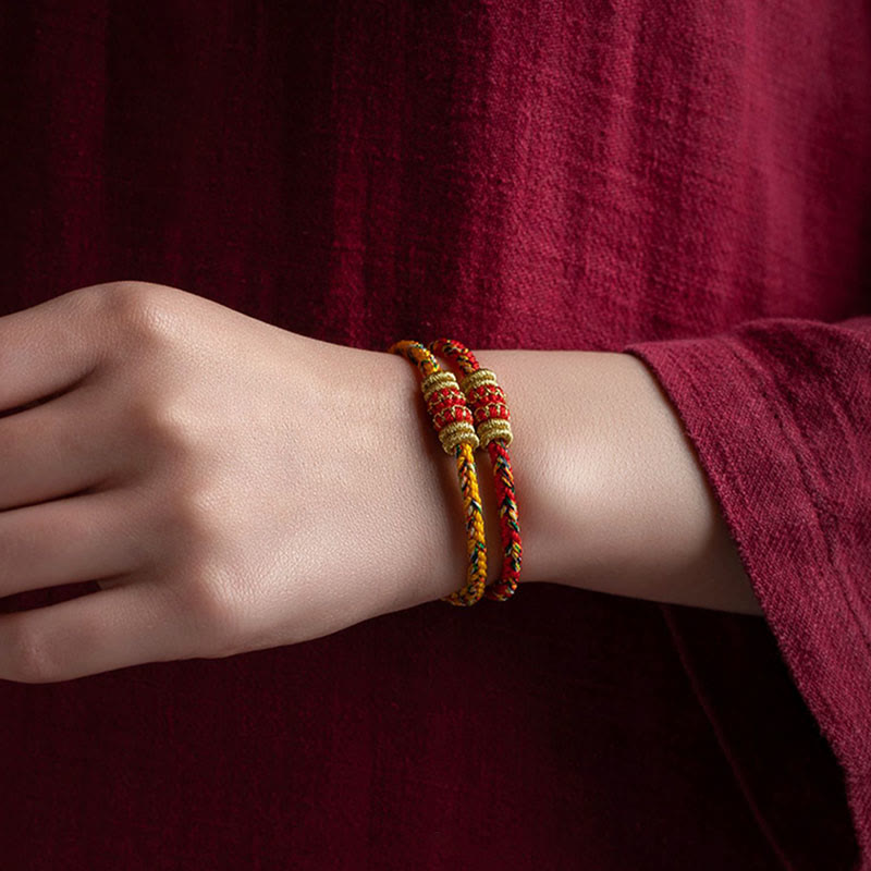 Handmade Chinese Zodiac Red String Bracelet for Luck & Strength