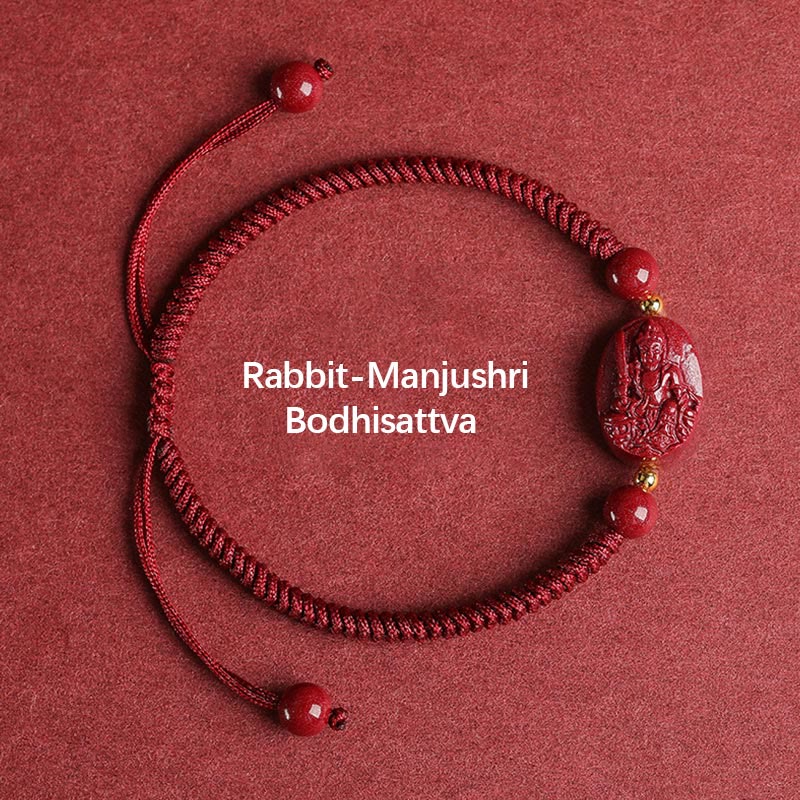 Chinese Zodiac Cinnabar Protection Bracelet Unisex