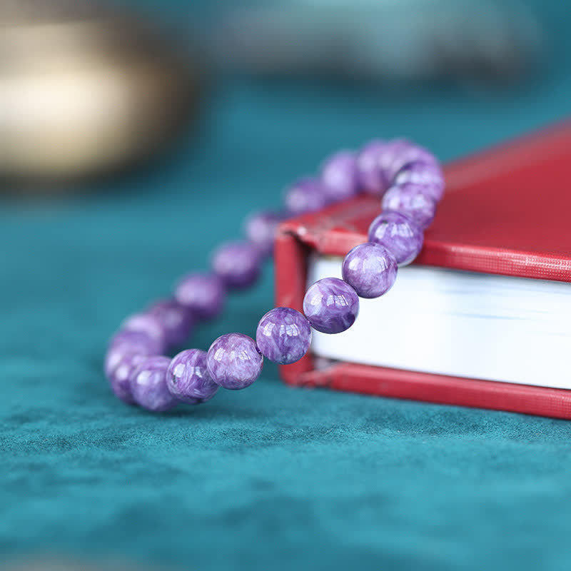 8mm Amethyst Healing Positive Transformation Bracelet