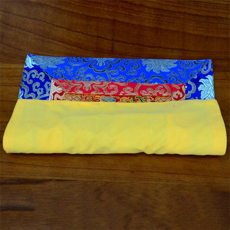 Meditation Prayer Altar Mat with Vajra and Auspicious Symbols