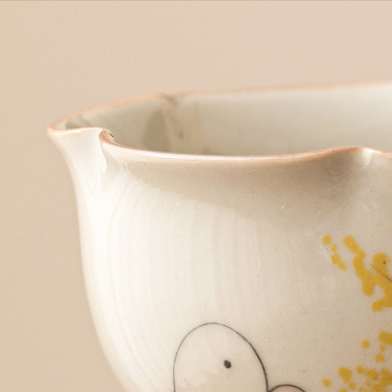 40ml Osmanthus Rabbit Ceramic Teacup for Kung Fu Tea Ritual