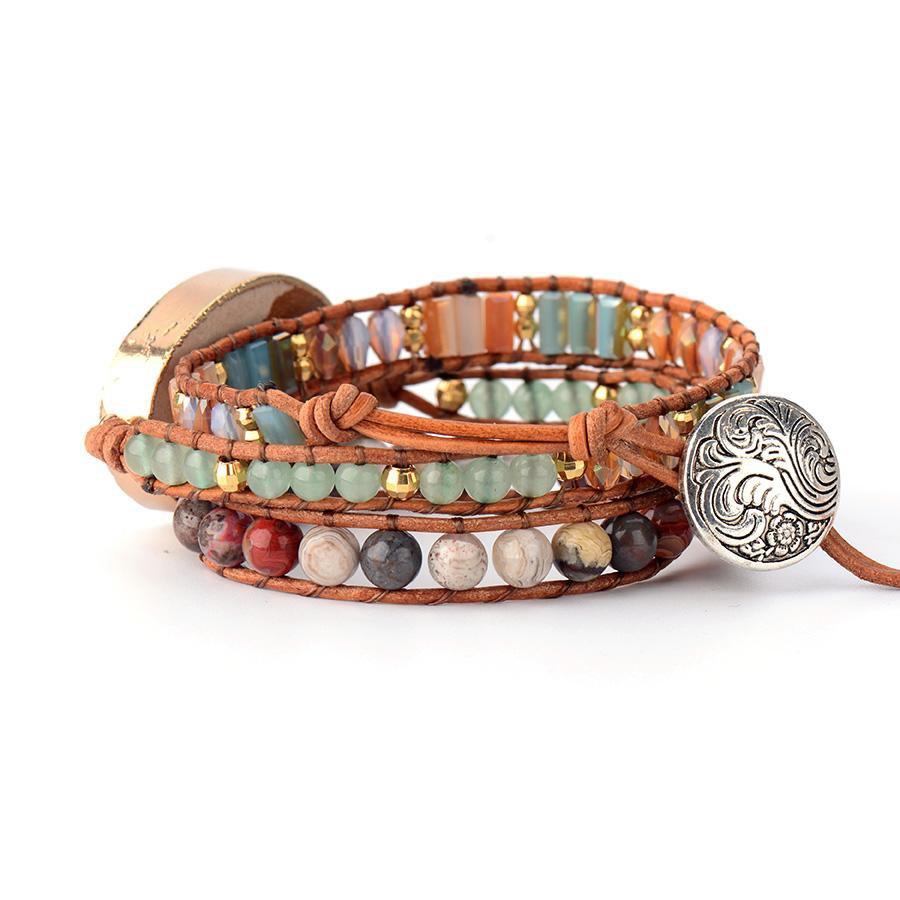 Earth Jasper Bracelet for Grounding and Balance