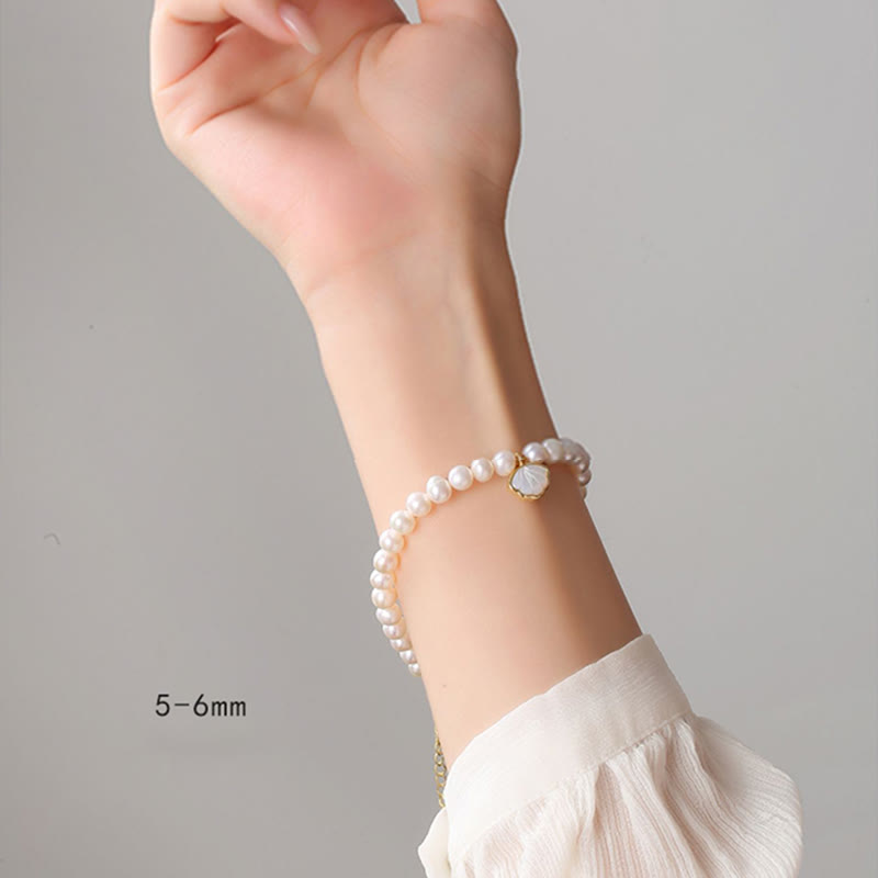 14K Gold Plated Pearl Bracelet | Healing Wisdom & Optimism