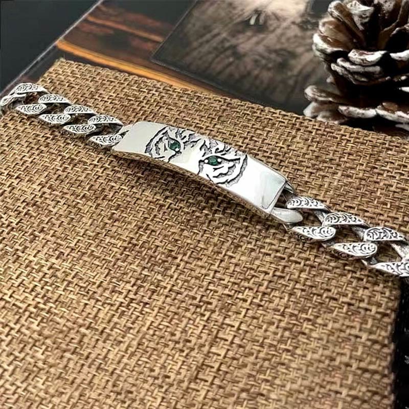 18cm Copper Tang Dynasty Flower Luck Chain Bracelet