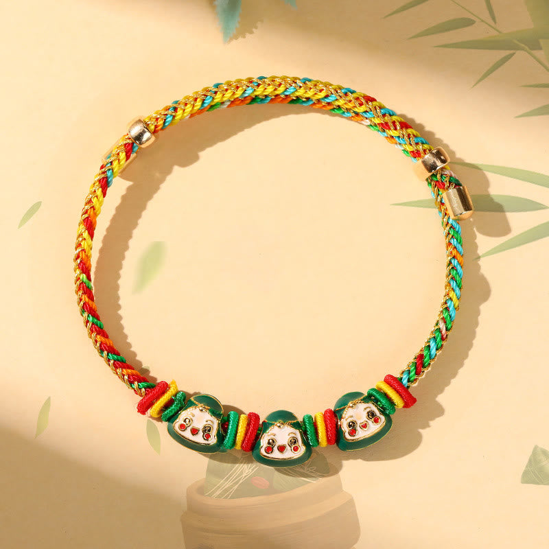 Colorful Rope Zongzi Pattern Luck Bracelet for Adults & Children