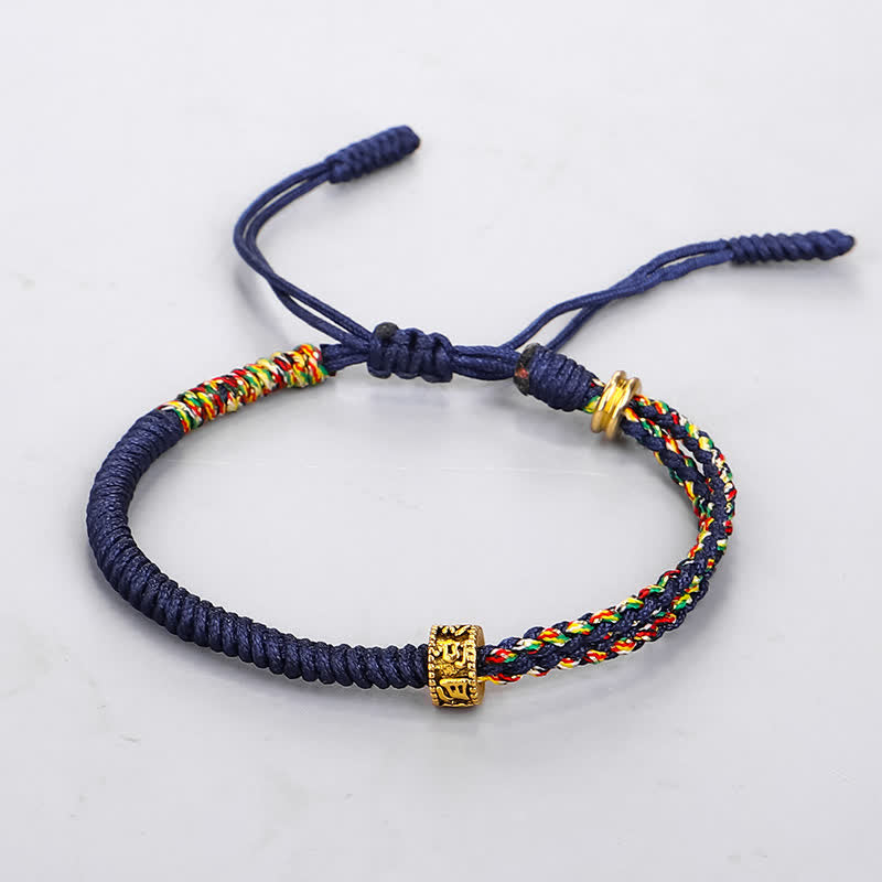 Om Mani Padme Hum Protection String Bracelet Unisex
