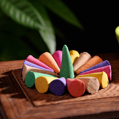 Mixed Scented Incense Cones | 76 Pack for Meditation Rituals