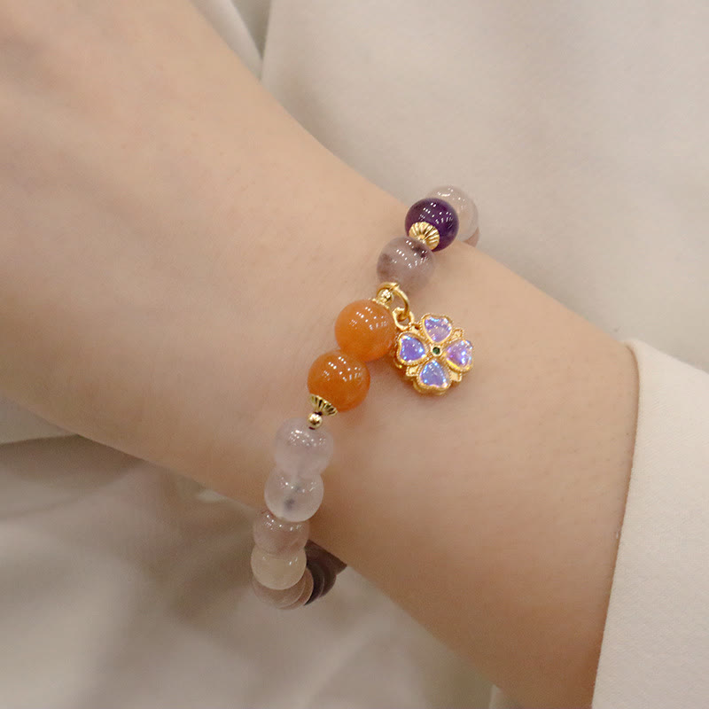 8mm Golden Silk Jade Wealth Bracelet for Luck & Protection