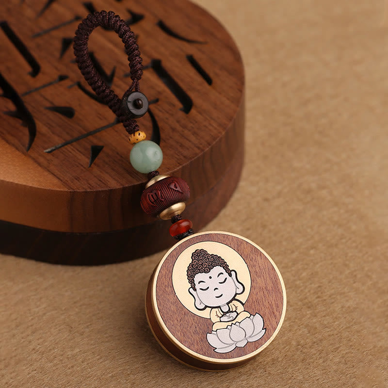 Ebony Rosewood Spiritual Balance Car Key Chain | Healing Sounds