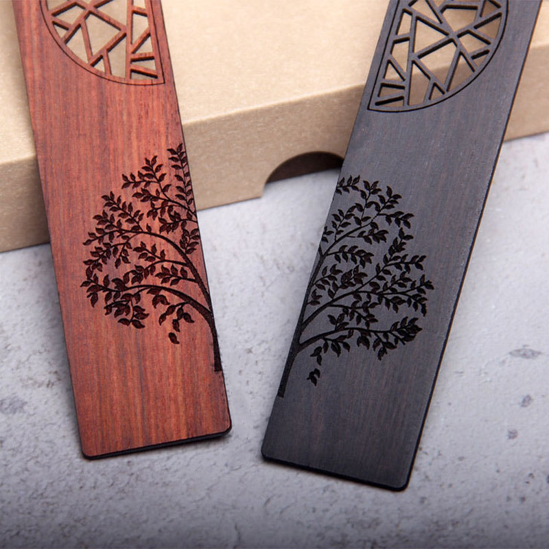 Ebony Tree of Life Wooden Bookmark | Zen Decor Accessory