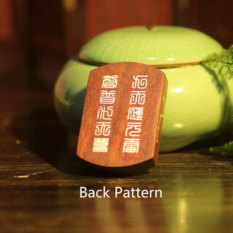 Ebony Wood Yin Yang Necklace with Sterling Silver for Balance