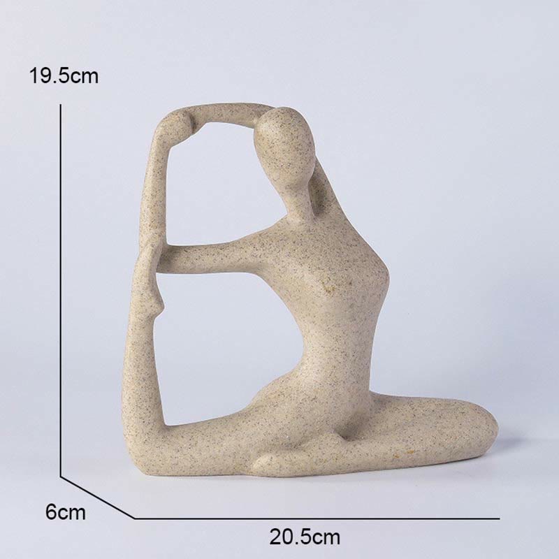 Abstract Yoga Meditating Resin Buddha Statue Decoration