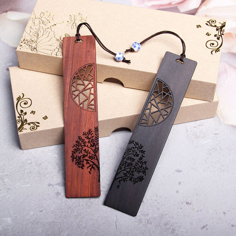 Ebony Tree of Life Wooden Bookmark | Zen Decor Accessory