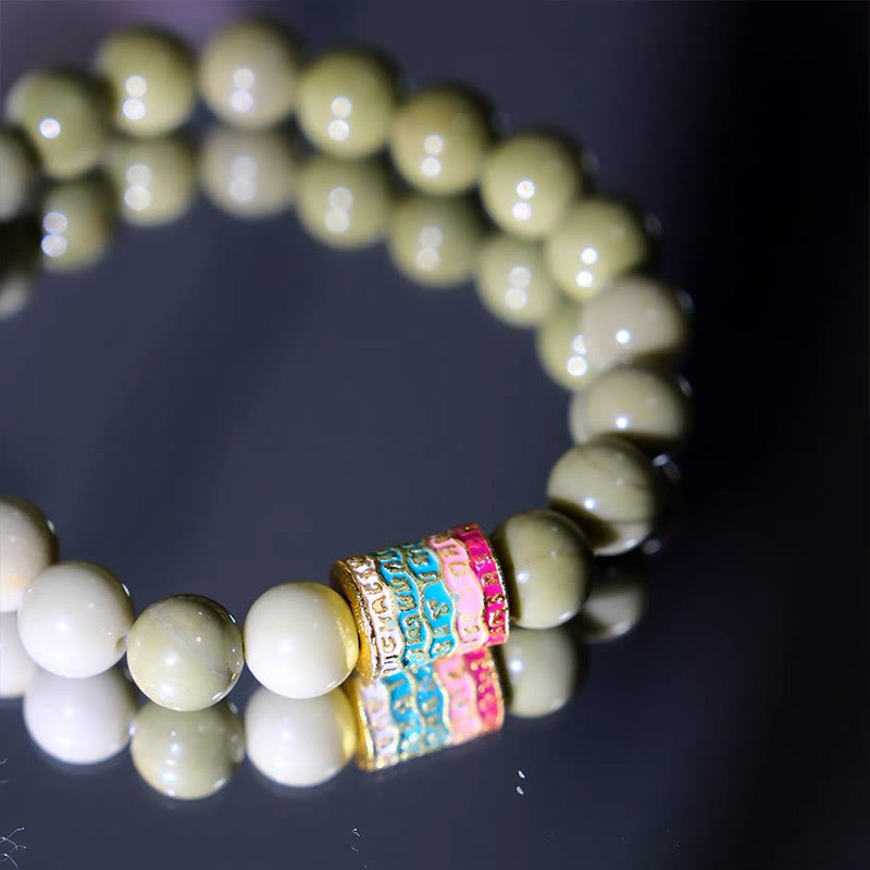 10mm Alashan Agate Encourage Confidence Bracelet