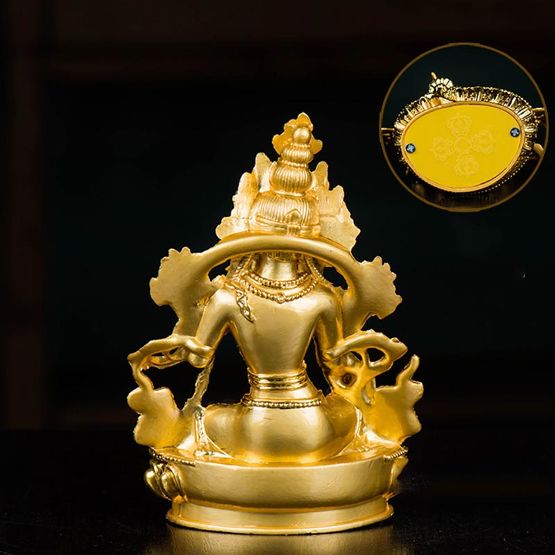 Gold Plated Bodhisattva White Tara Statue for Hope & Protection