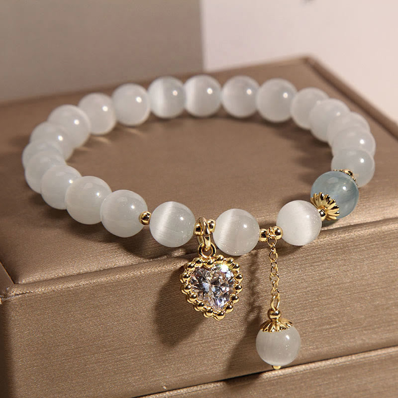 8mm Cat's Eye Spiritual Bracelet for Peace & Love