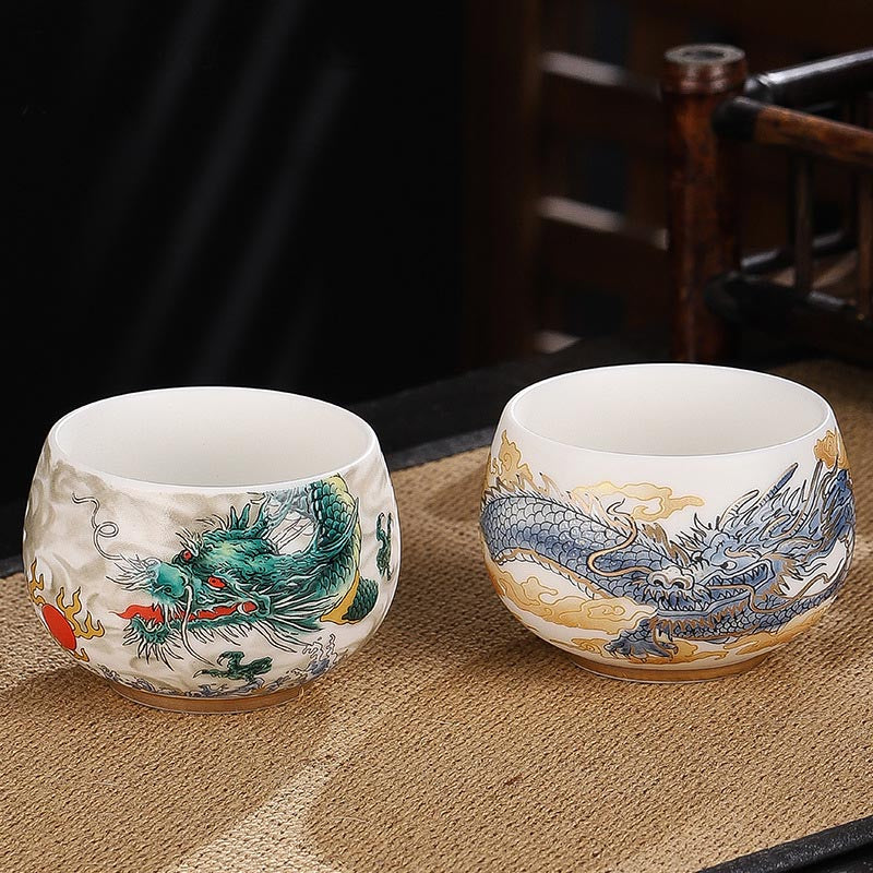 Ceramic Zen Teacup 185ml for Mindful Kung Fu Tea Ceremony