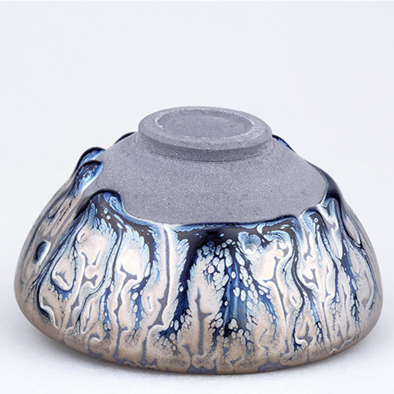 Handmade Jian Zhan Ceramic Tea Tree Teacup 8.5cm for Zen Decor