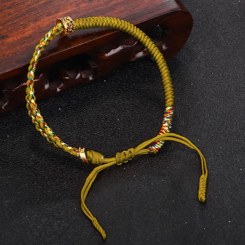 Om Mani Padme Hum Protection String Bracelet Unisex