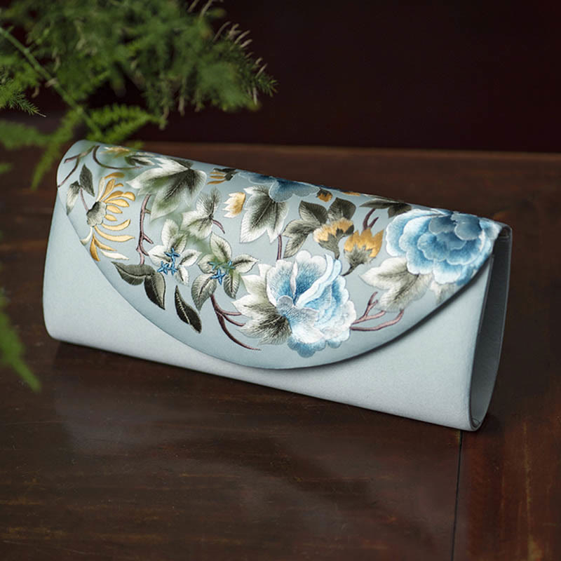 Elegant Su Embroidery Crossbody|24cm Floral Purse Bag