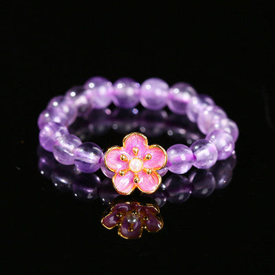 Embrace Inner Peace with a 3mm Amethyst Elastic Ring